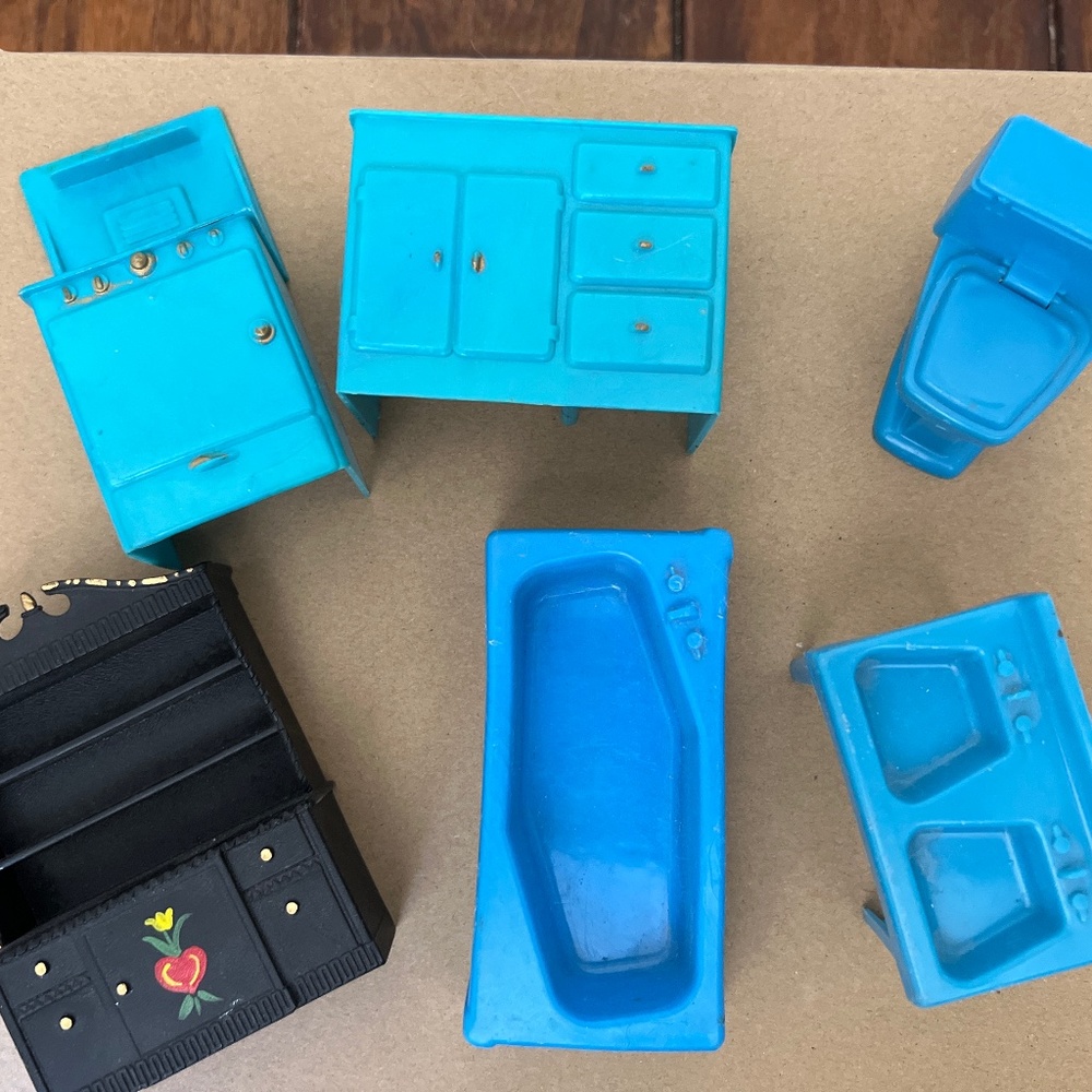 Vintage doll furniture